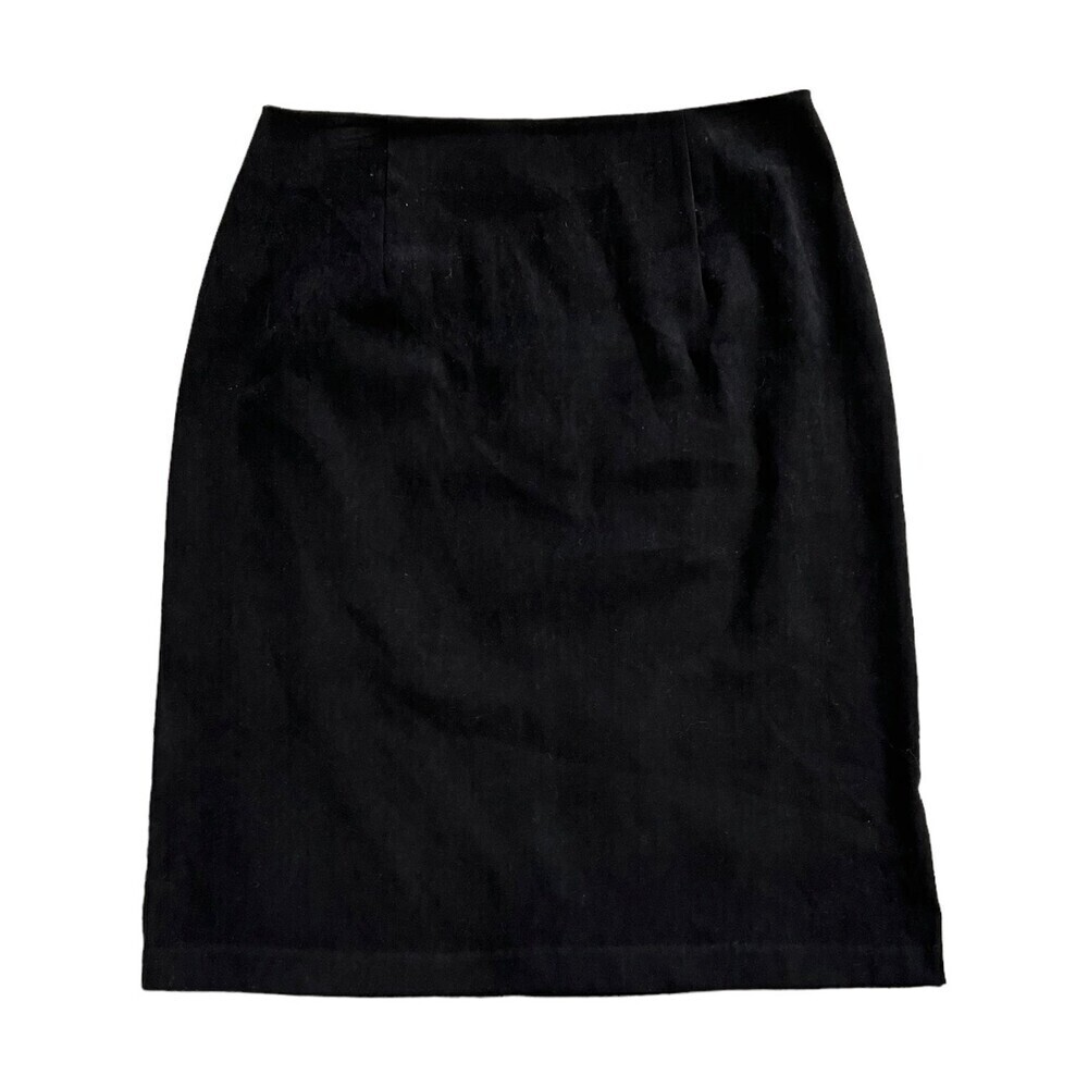 Dressbarn Sueded Black Pencil Skirt 10